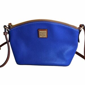 DOONEY & BOURKE Blue Pebble Grain Dome Crossbody Purse